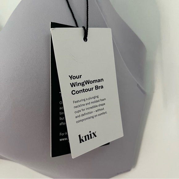 NWT Knix 7+ Wing Woman Contour Bra orchid purple lilac 0302 wireless - Picture 5 of 10